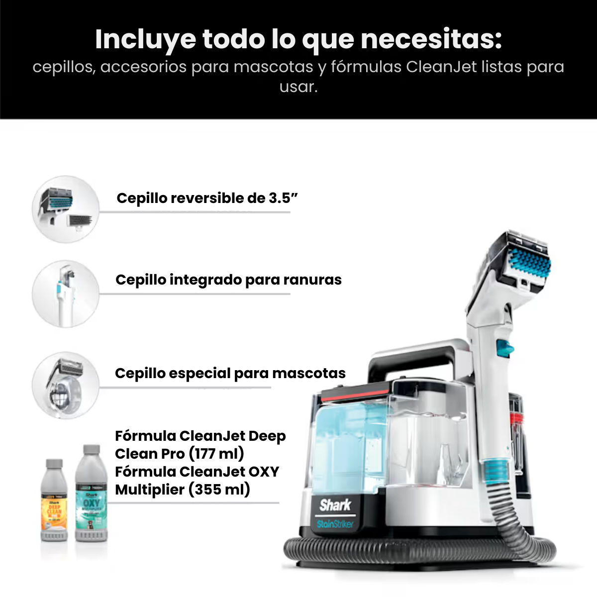 Aspiradora CleanJet - Libera tu espacio de olores y machas