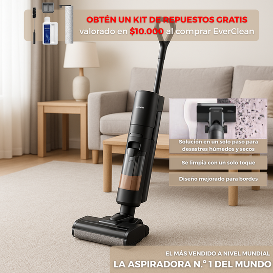 Aspiradora EverClean™ - Aspira, friega y se limpia sola. Así de fácil